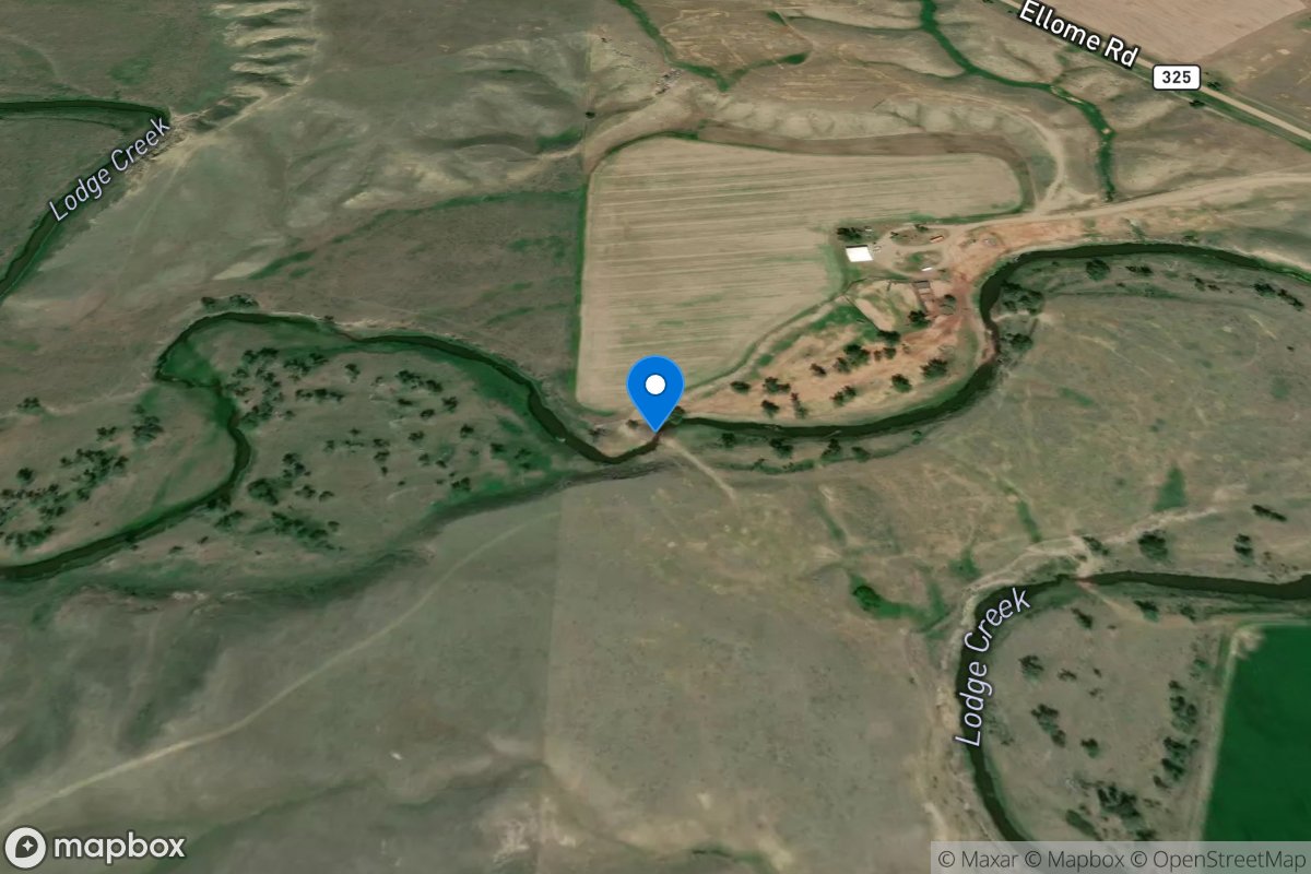 Lodge Creek near Chinook, MT location