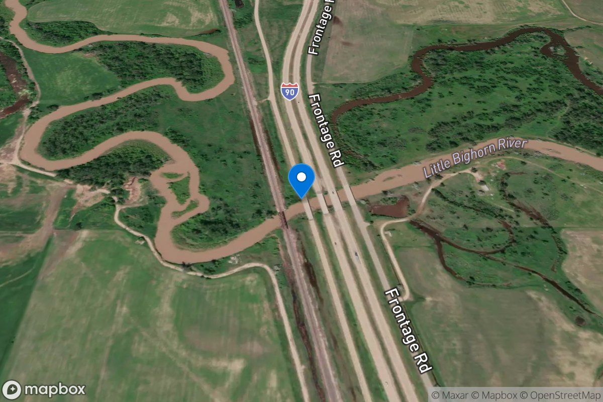 Little Bighorn River near Crow Agency MT location