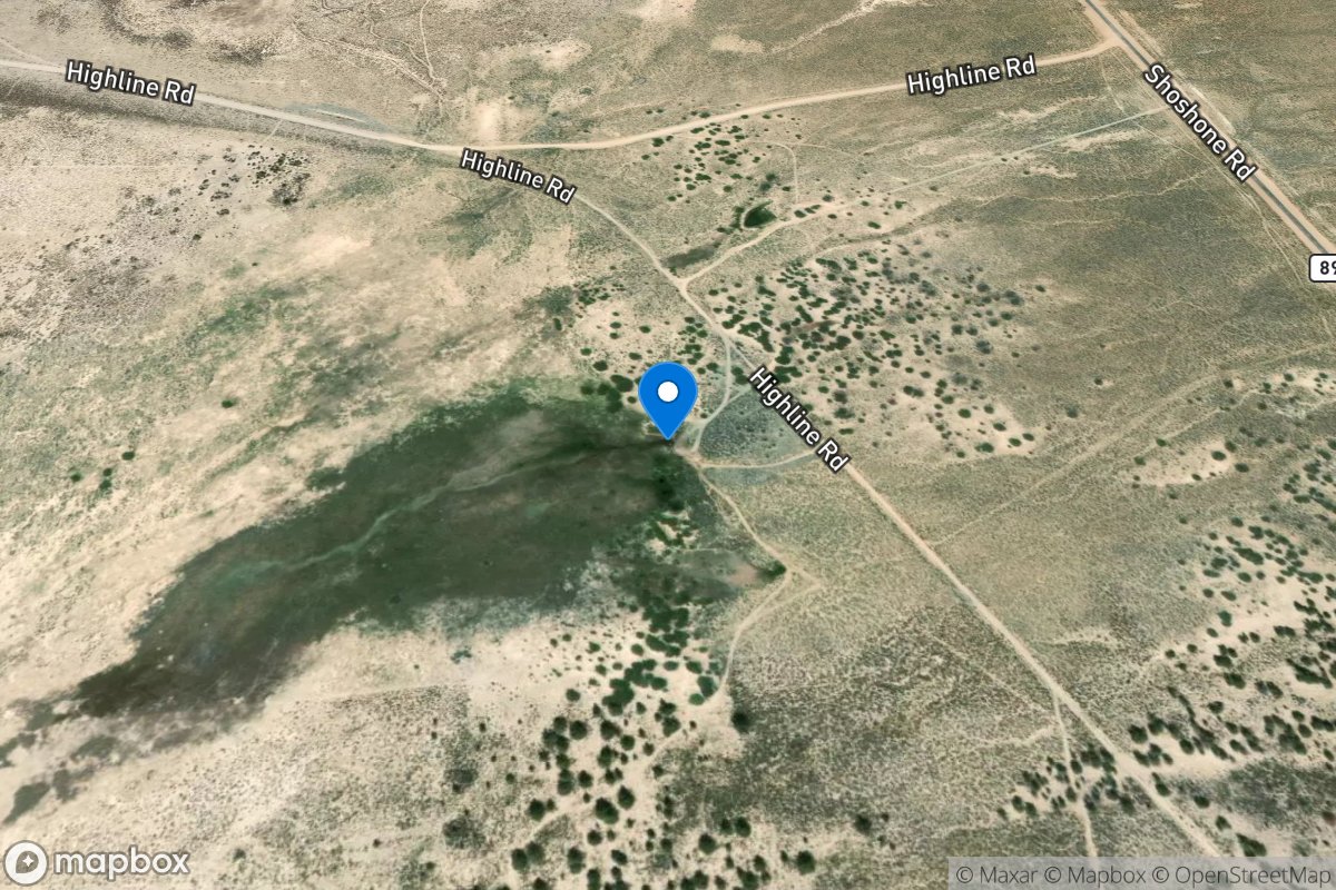 Shoshone Pond Well 2 Outflow location