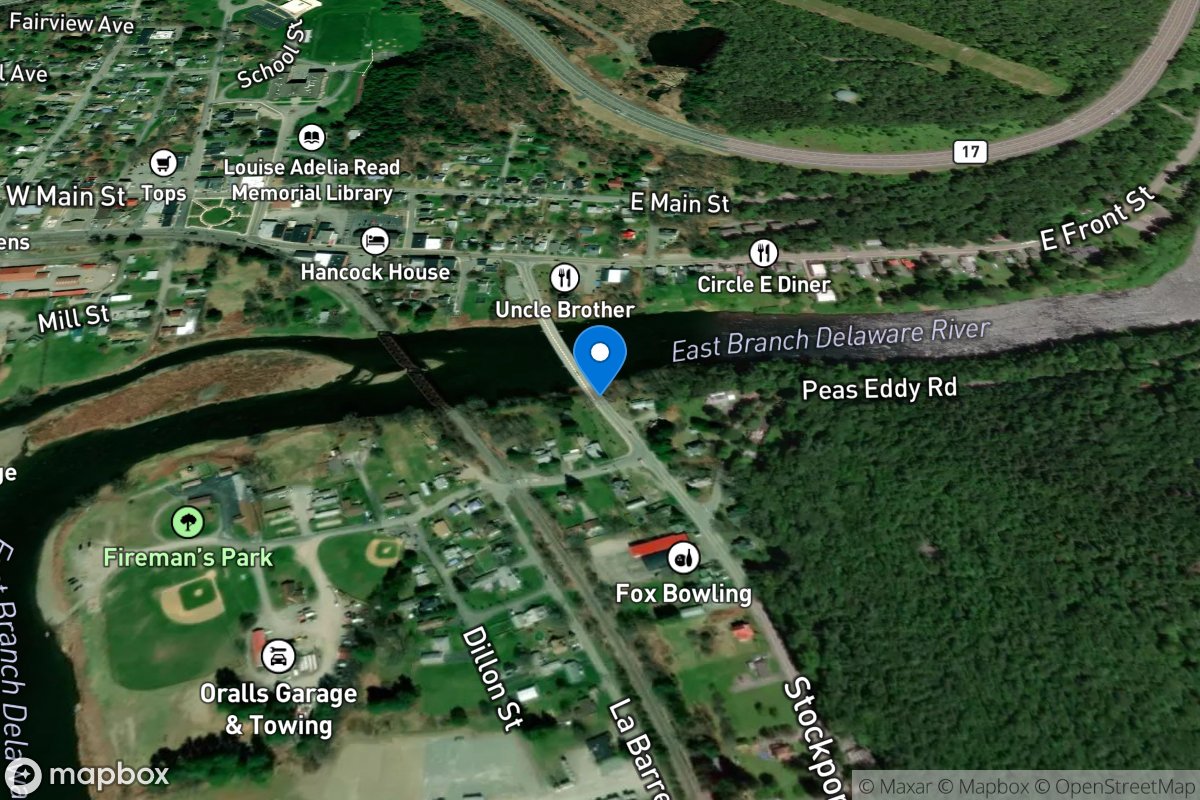 East Branch Delaware River at Hancock NY location