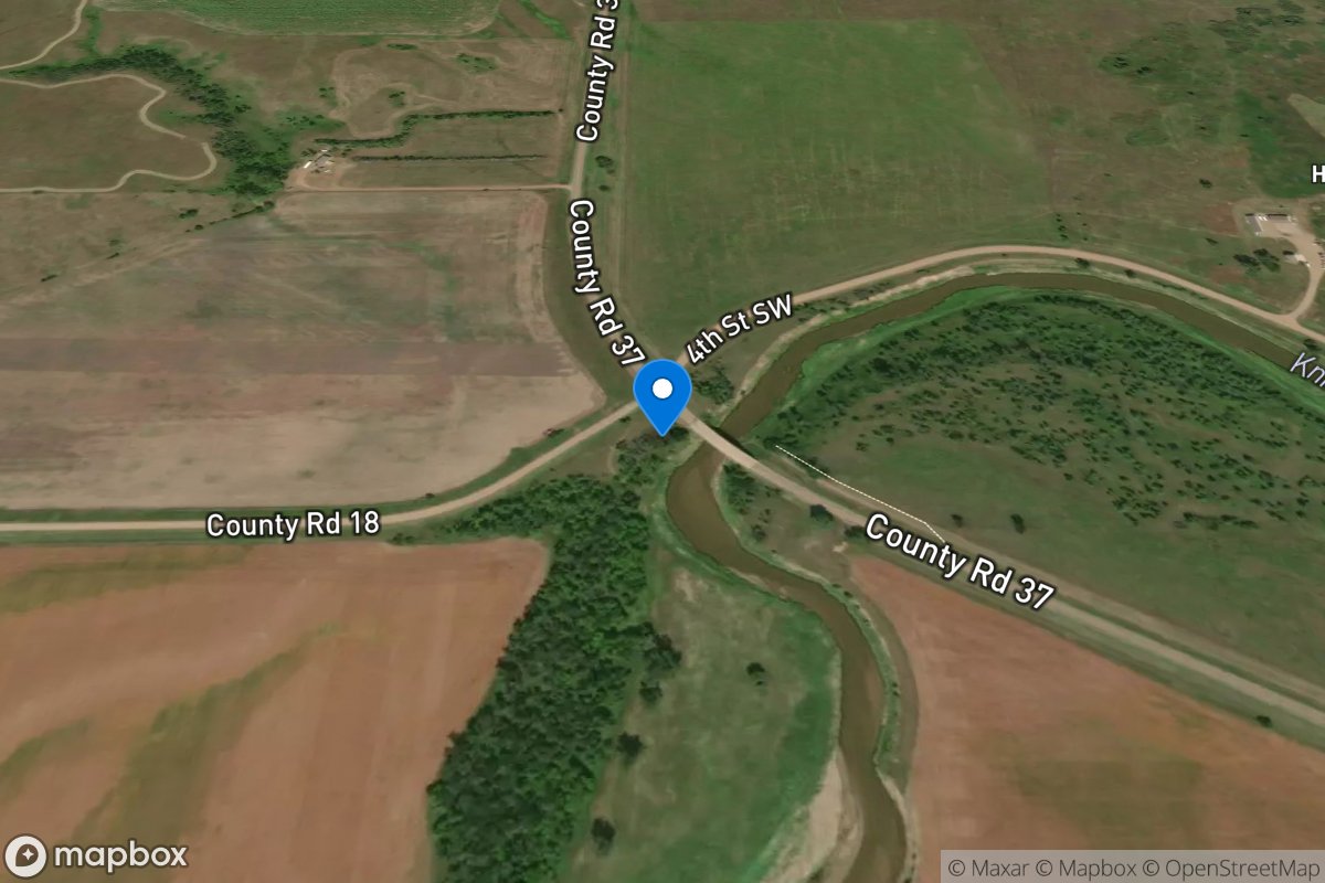 Knife River near Stanton, ND location