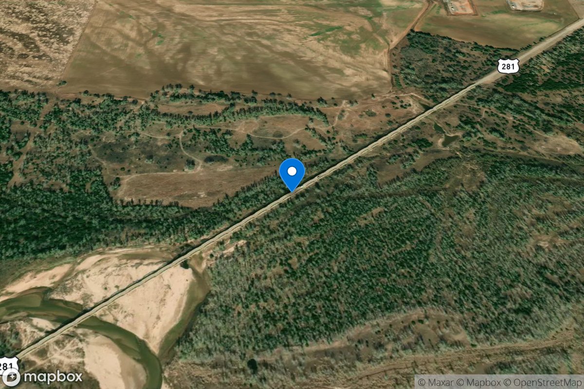 Canadian River at Bridgeport, OK location