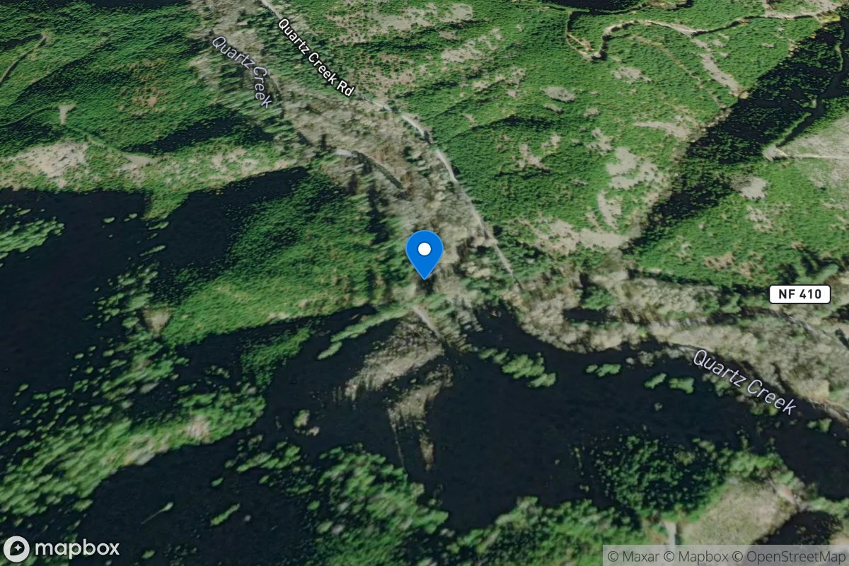 Quartz Creek below Cane Creek near Finn Rock, OR location