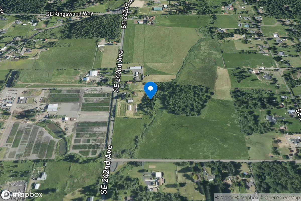 Sunshine Creek near Damascus, OR location