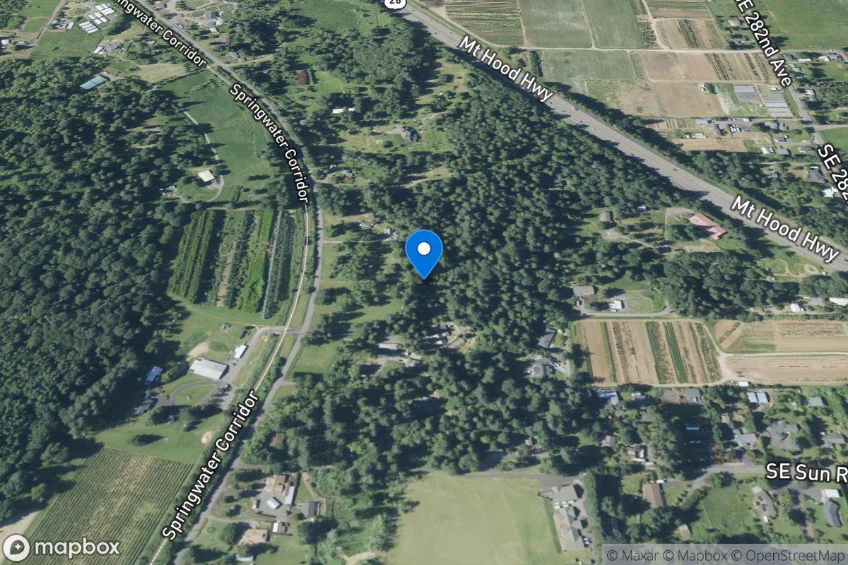 Badger Creek near Boring, OR location