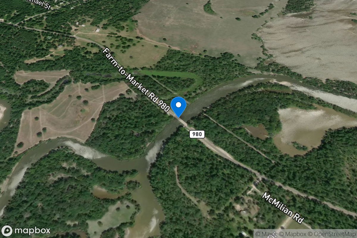 Harmon Creek near Riverside, TX location