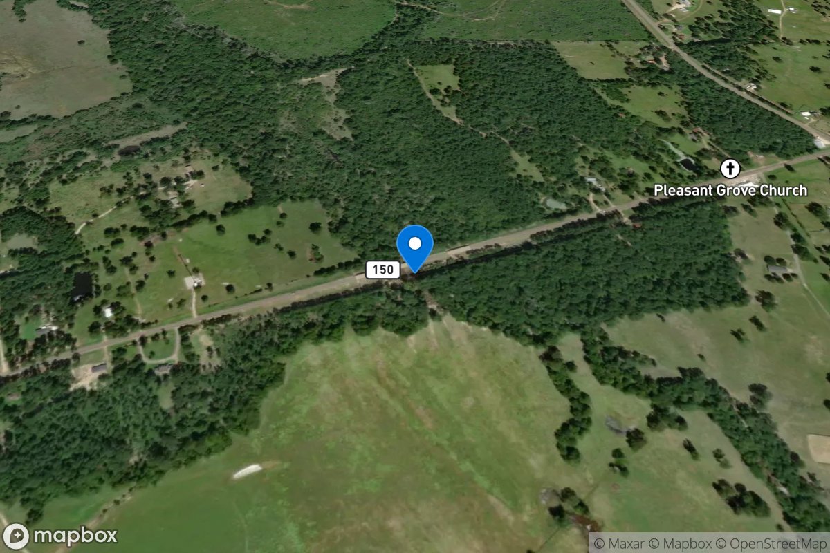 Winters Bayou at SH 150 near Coldspring, TX location