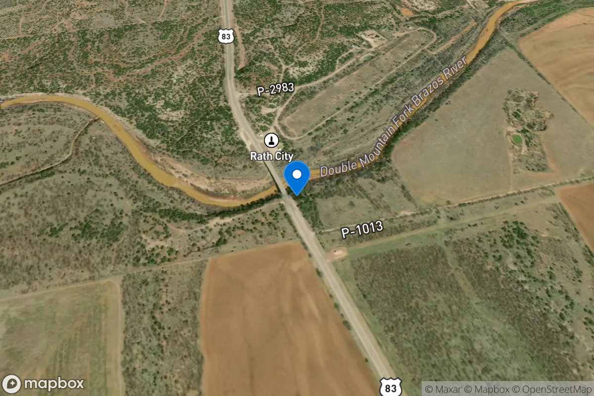 DMF Brazos Rv near Aspermont, TX location