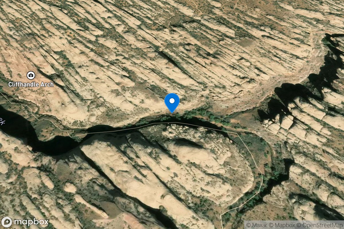 North Fork Mill Creek near Moab, Utah location