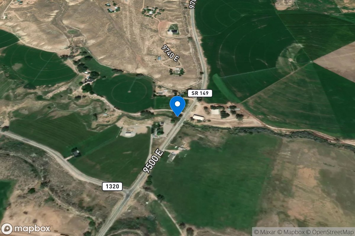 Brush Creek near Jensen, Utah location