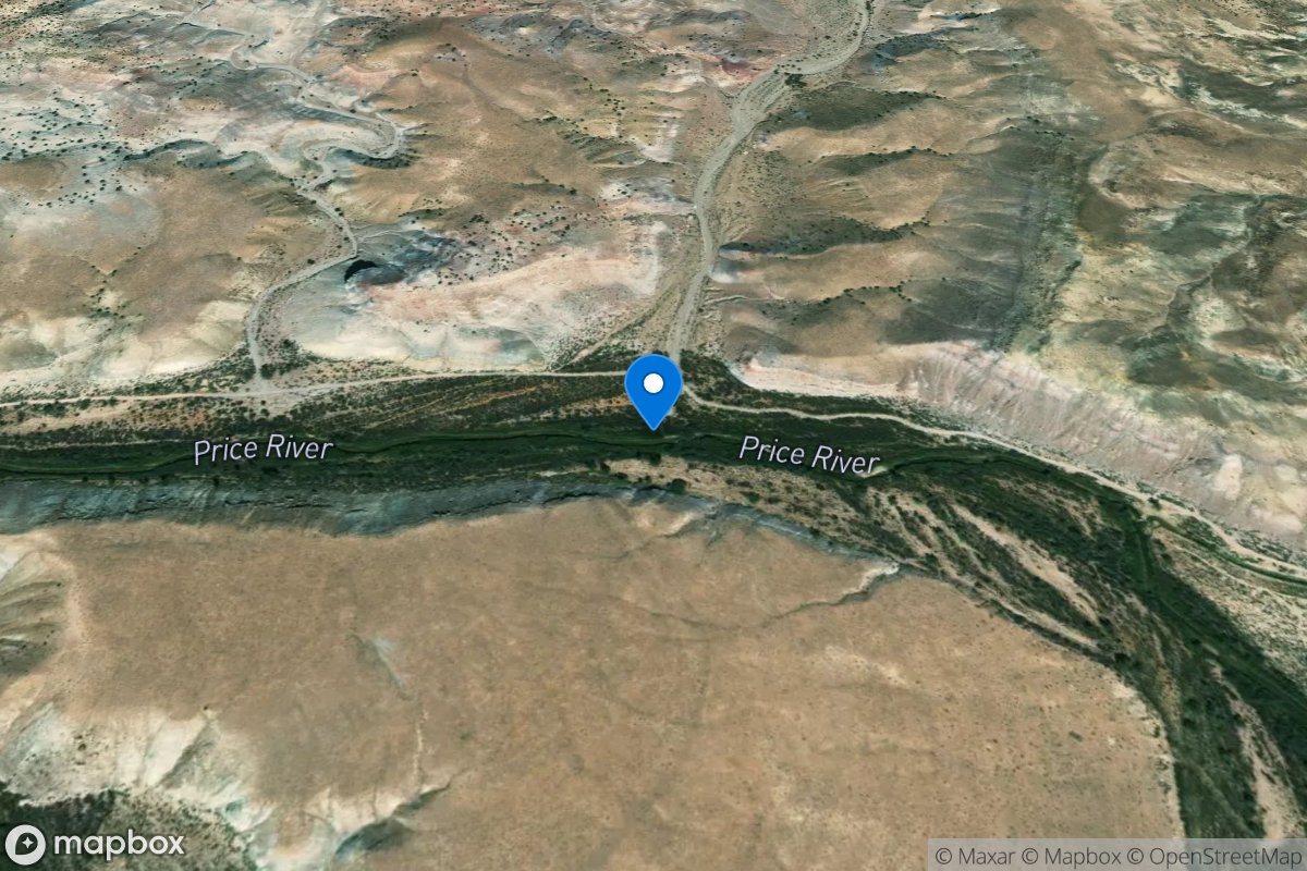 Price River above Silvagni Ranch DIV near Woodside, UT location