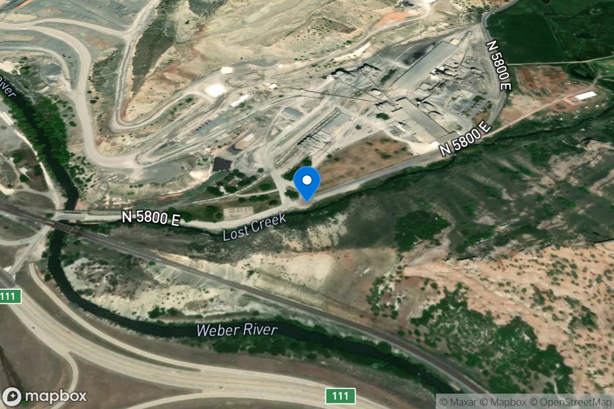 Lost Creek at Devils Slide, Utah location