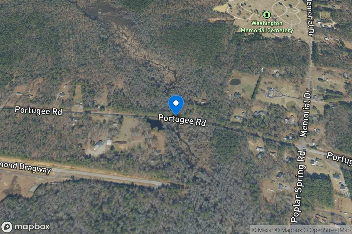 White Oak Swamp at Portugee Road near Elko, VA location