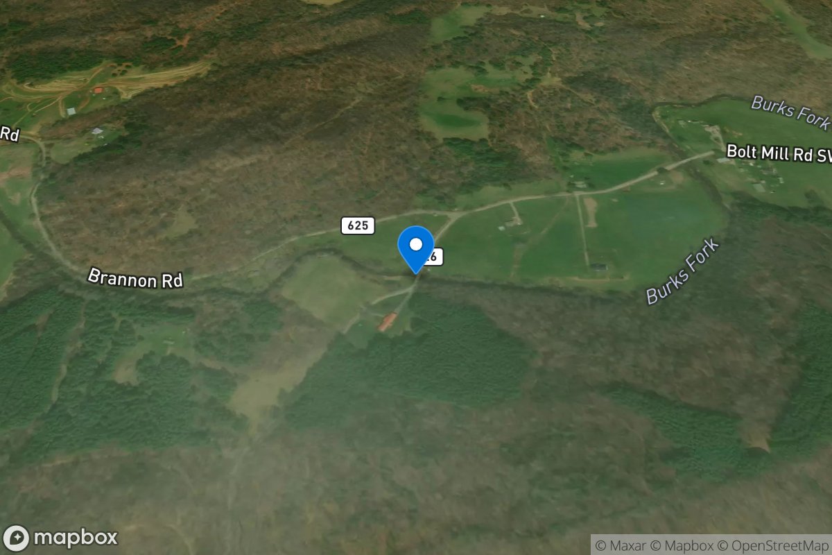 Burkes Fork at Bolt Mill Road near Dugspur, VA location