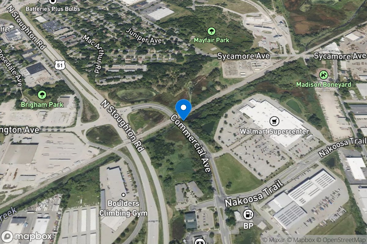 E.Branch Starkweather Crk, Cmrcl Avenue at Madison,WI location