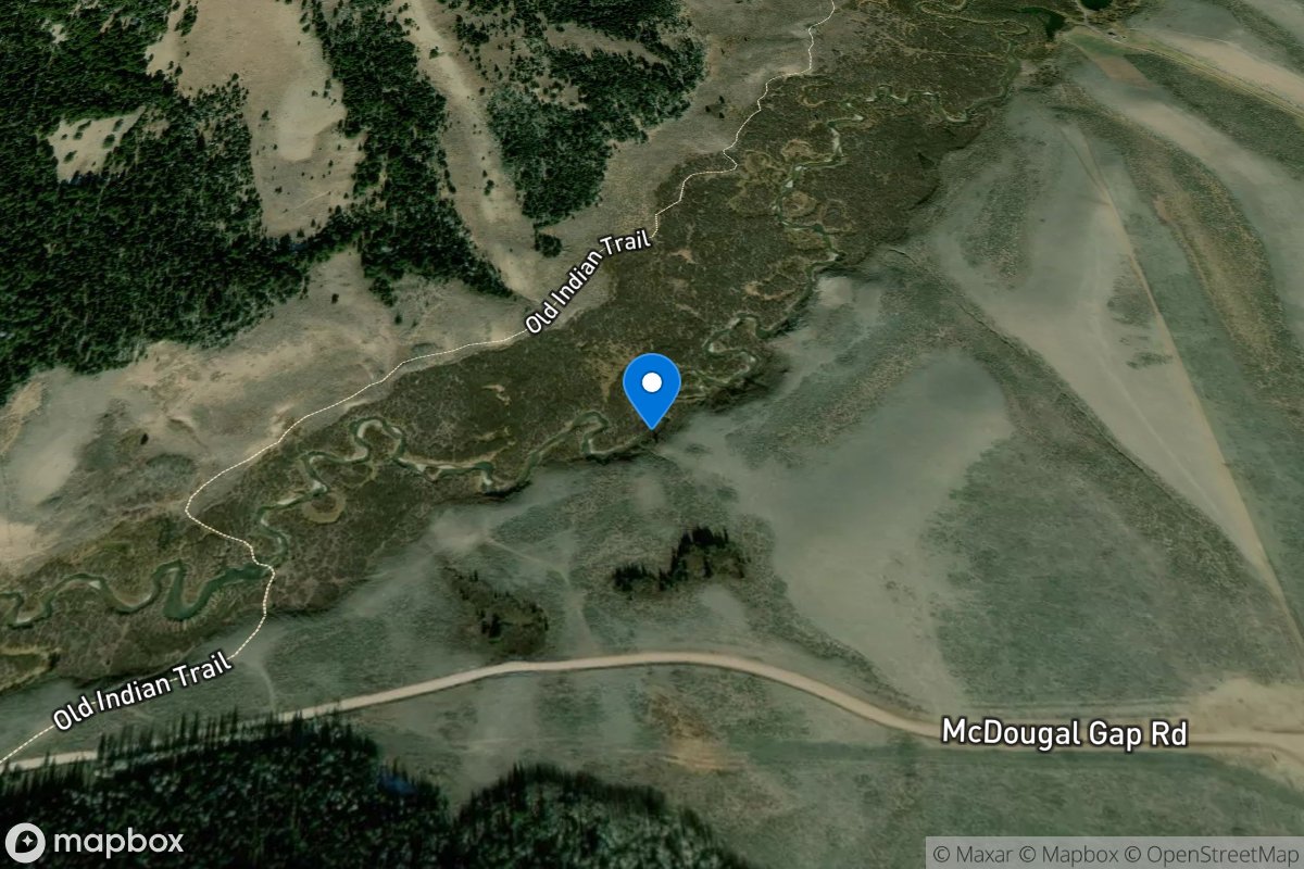 North Cottonwood Creek bl Halverson Cr, near Daniel, WY location