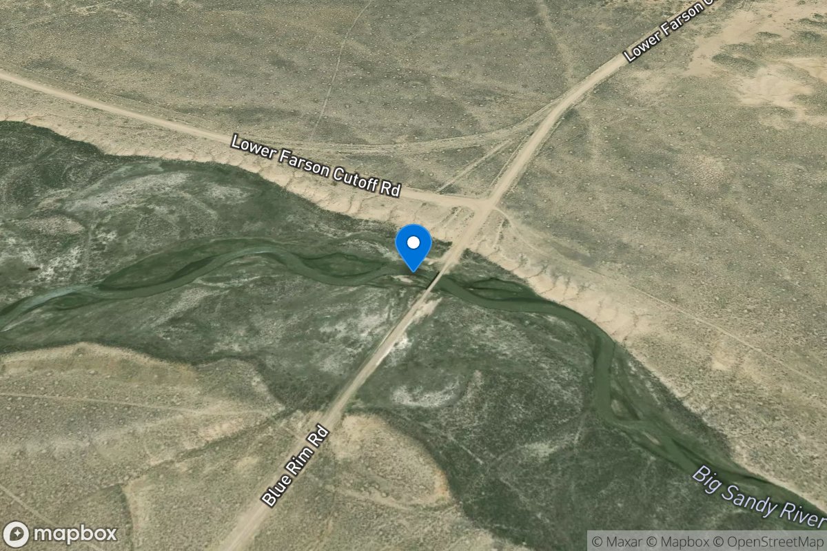 Big Sandy River at Gasson Bridge, near Eden, WY location