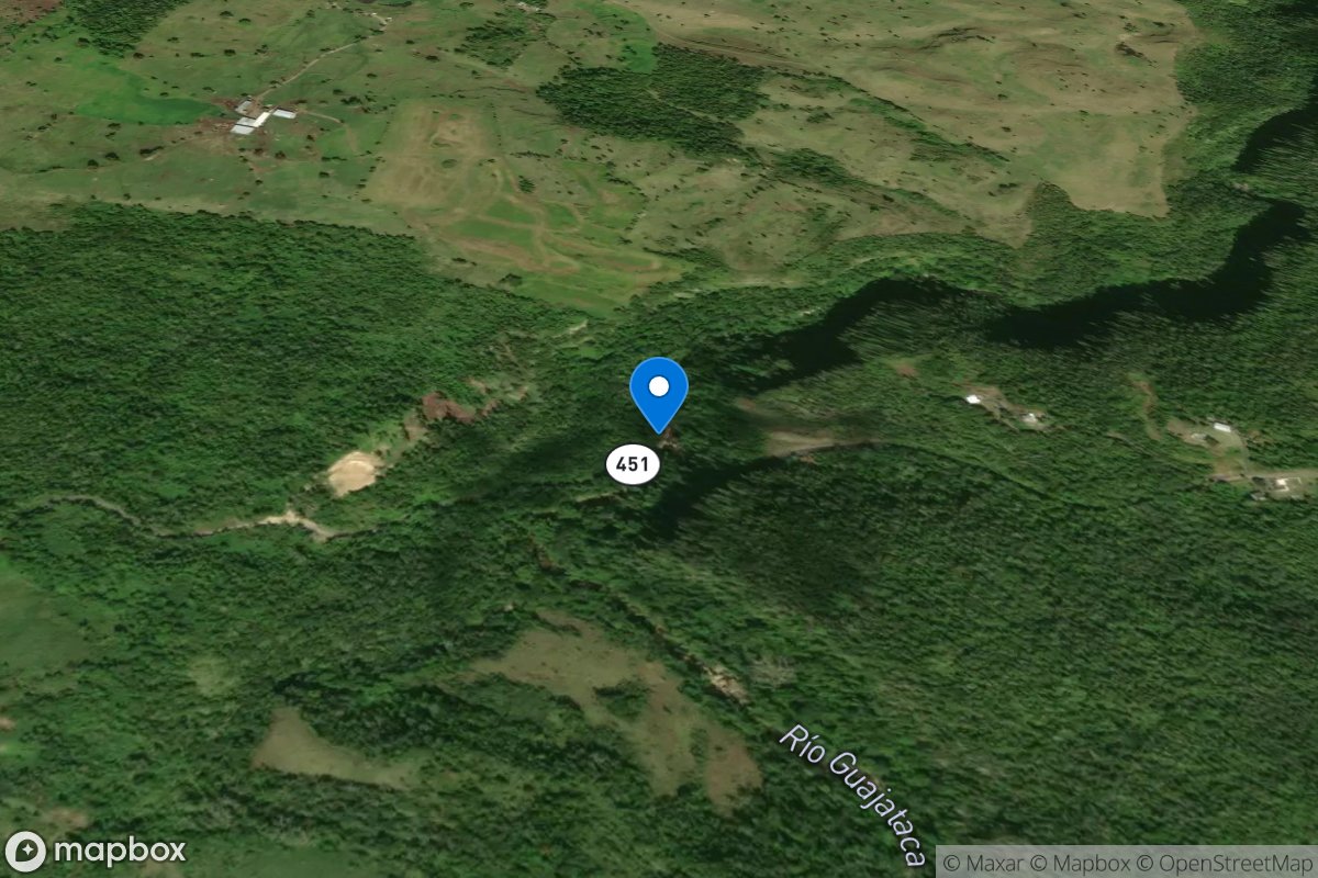 Rio Guajataca above Lago DE Guajataca, PR location