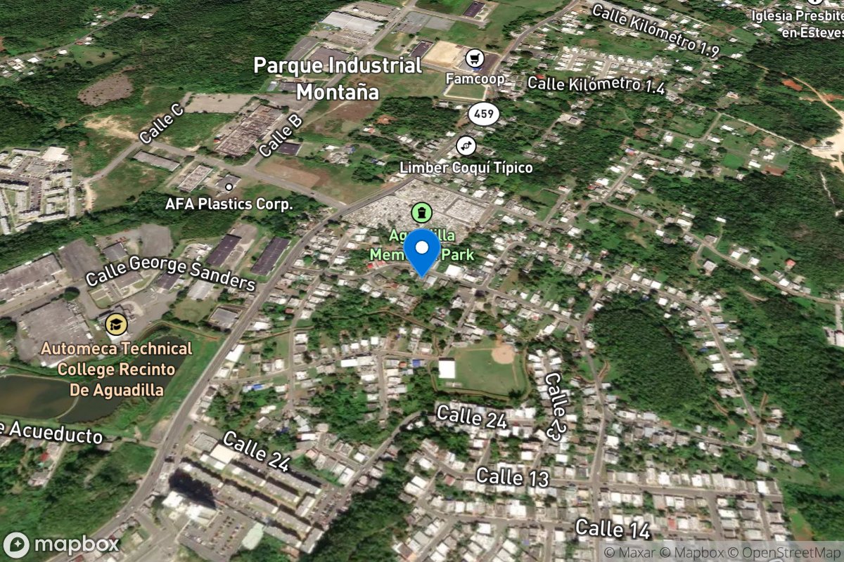 Canal Moca above Aguadilla Plant, Aguadilla, PR location