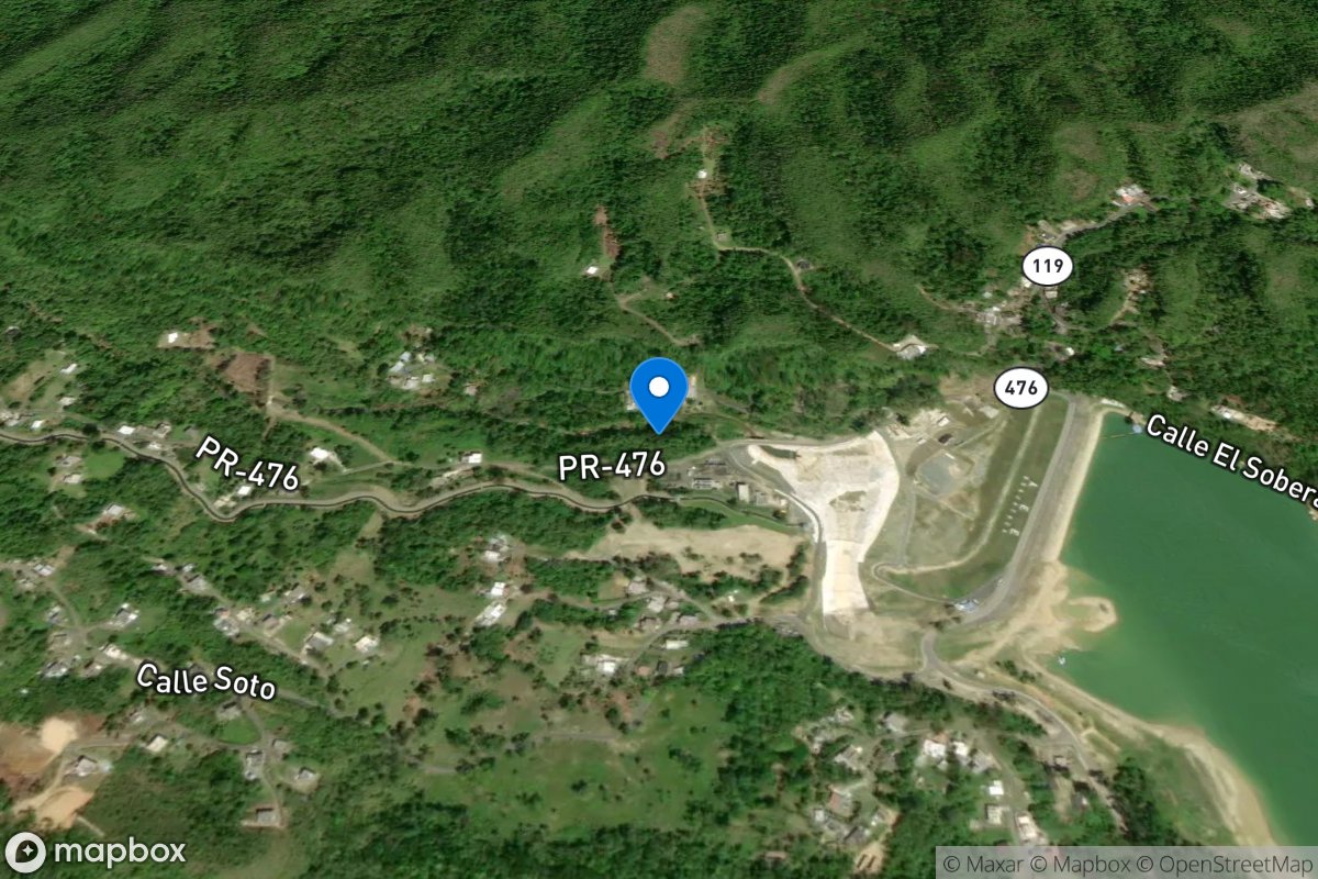 Rio Guajataca below Lago Guajataca, PR location