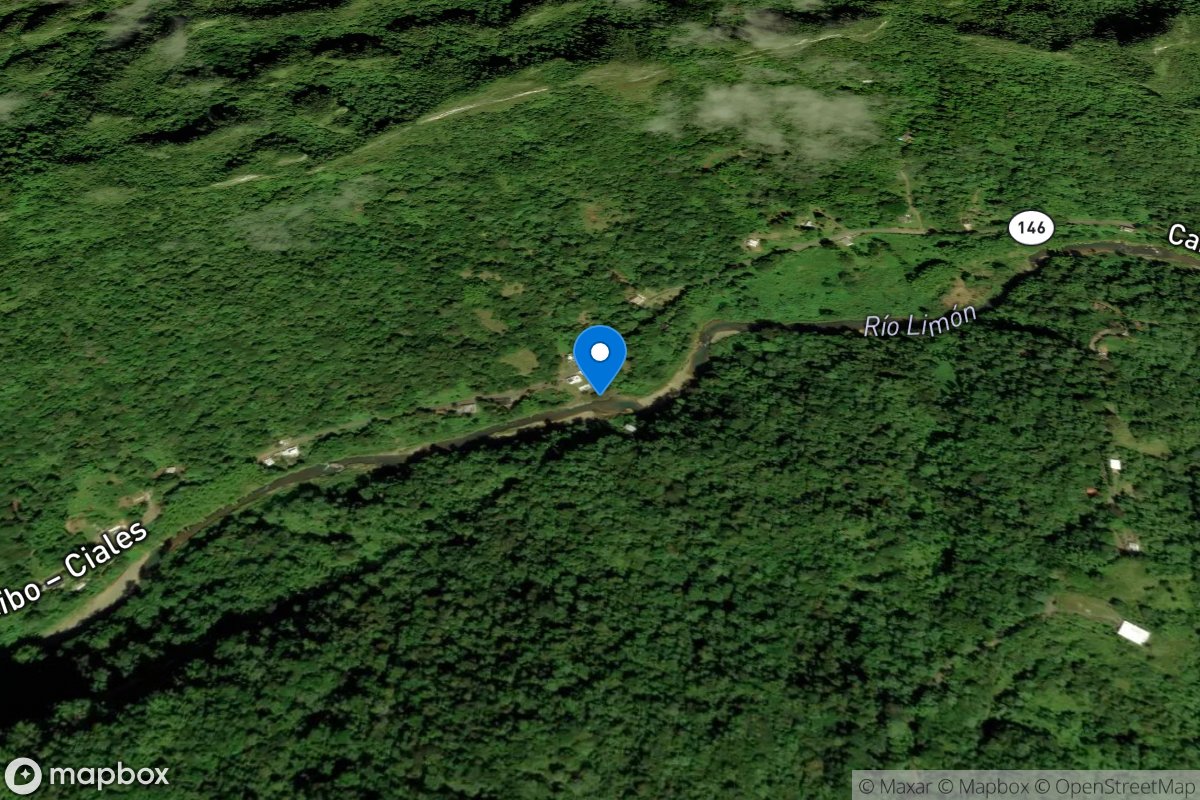 Rio Limon above Lago Dos Bocas, PR location