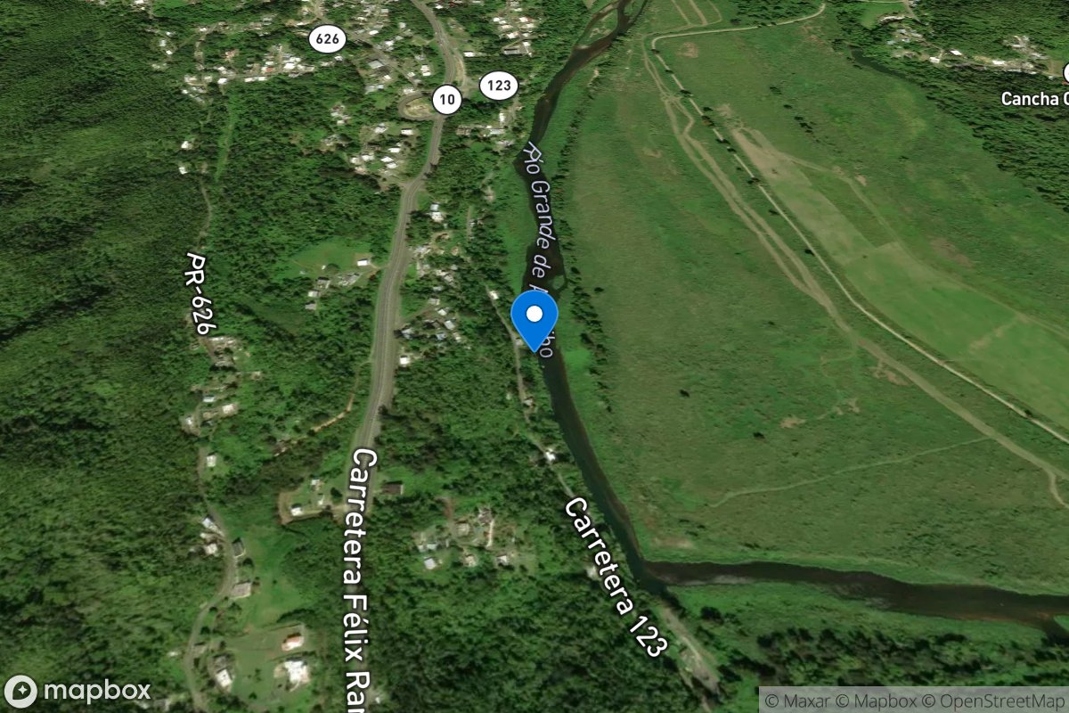 Rio Grande DE Arecibo near San Pedro, PR location