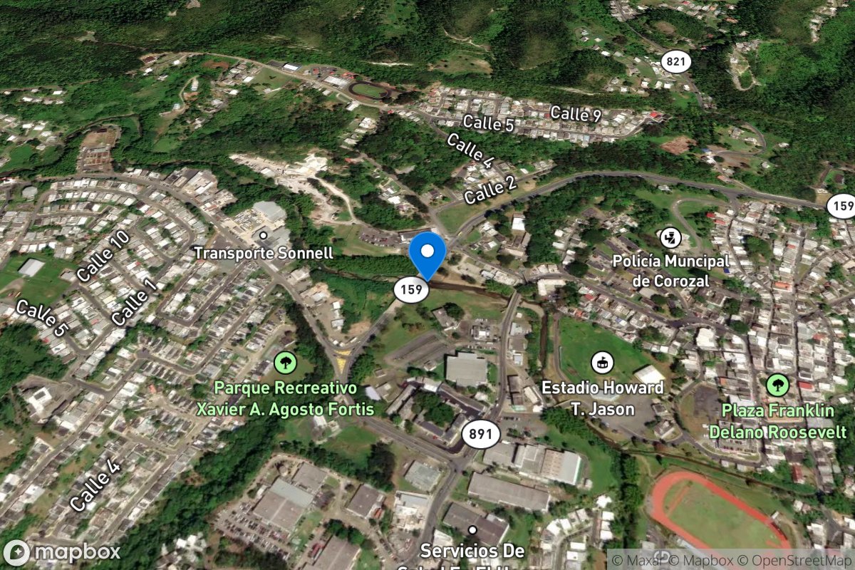 Rio Corozal at Corozal, PR location