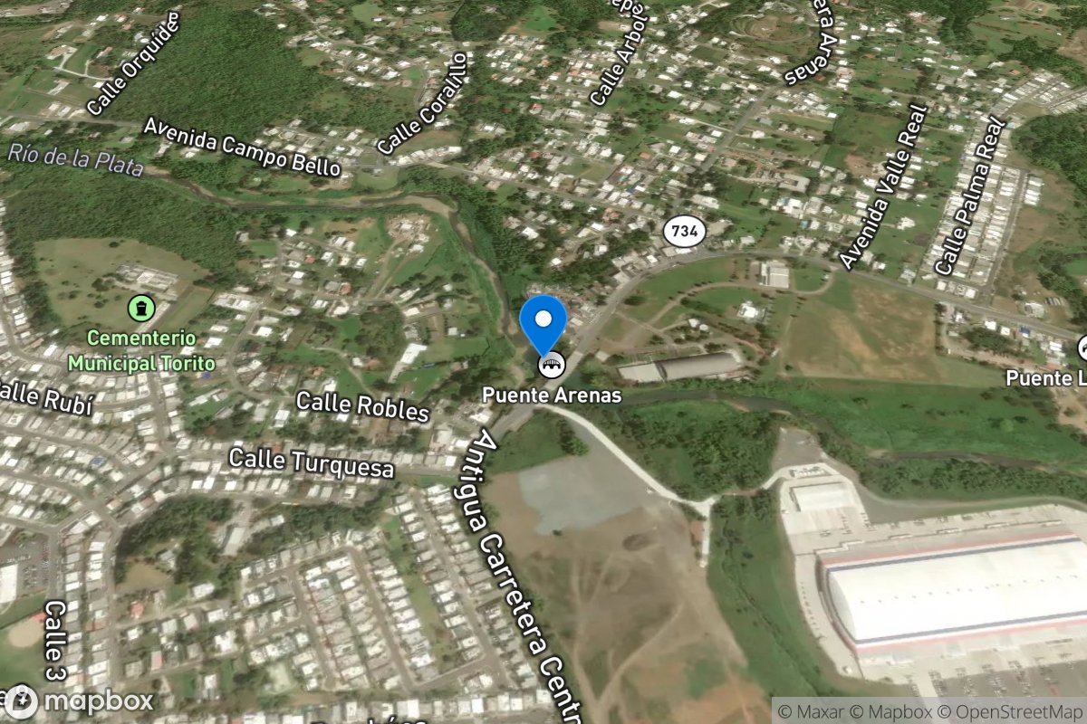 Rio DE LA Plata at Cayey, PR location