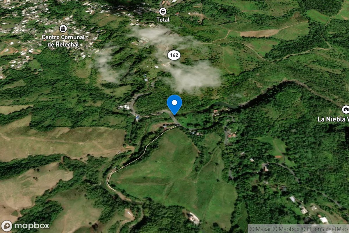 Rio Usabon at Highway 162 near Barranquitas, PR location