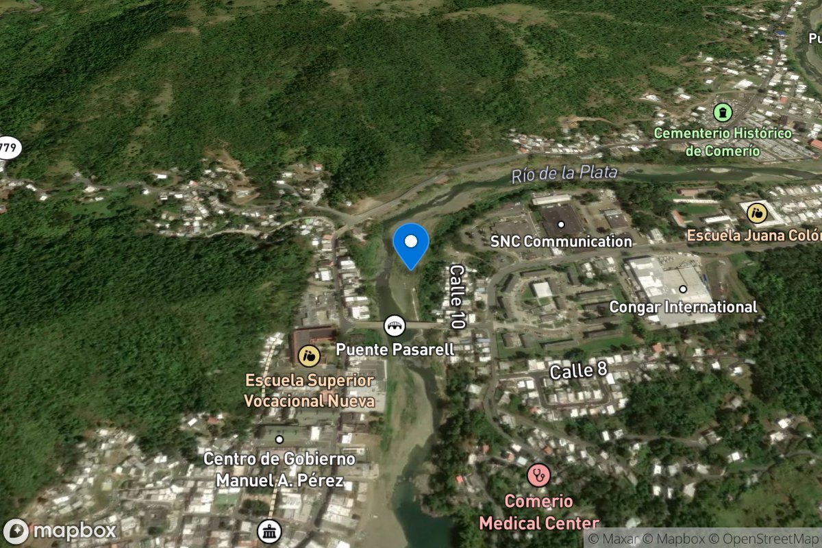 Rio DE LA Plata at Comerio, PR location