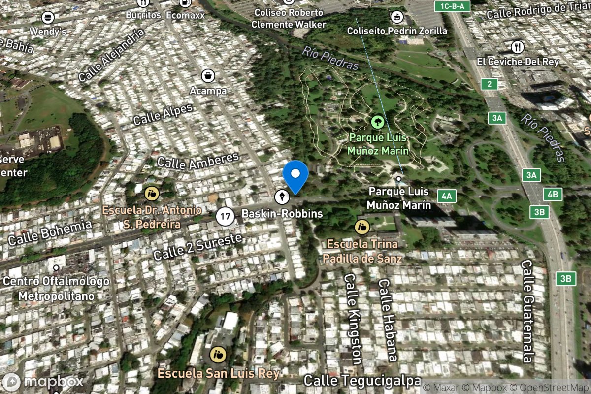 Quebrada Josefina at Pinero Avenue, PR location