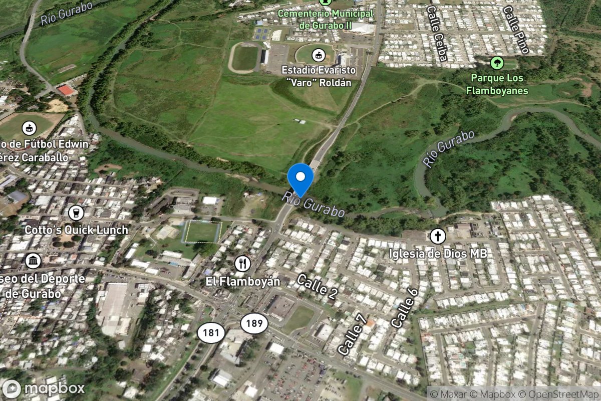 Rio Gurabo at Gurabo, PR location