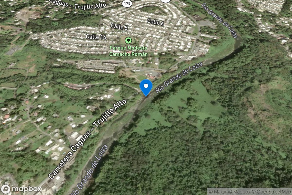 Rio Grande DE Loiza below Loiza Damsite, PR location