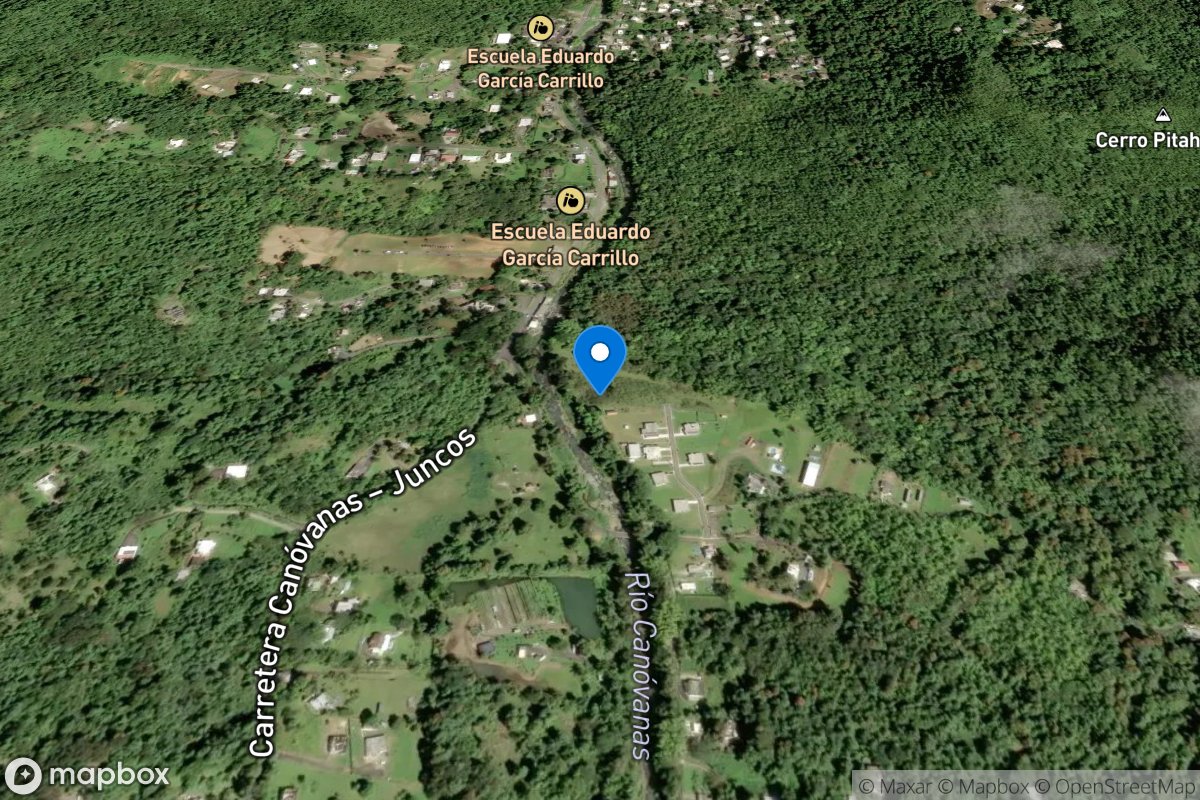 Rio Canovanas near Campo Rico, PR location