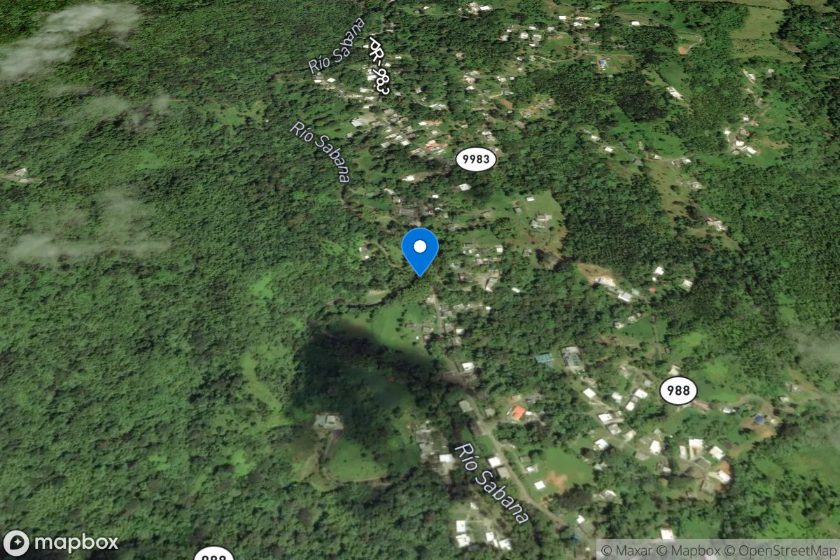 Rio Sabana at Sabana, PR location