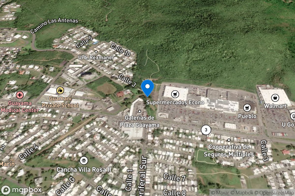 Canal DE Patillas above Guayama Filtration Plant, PR location