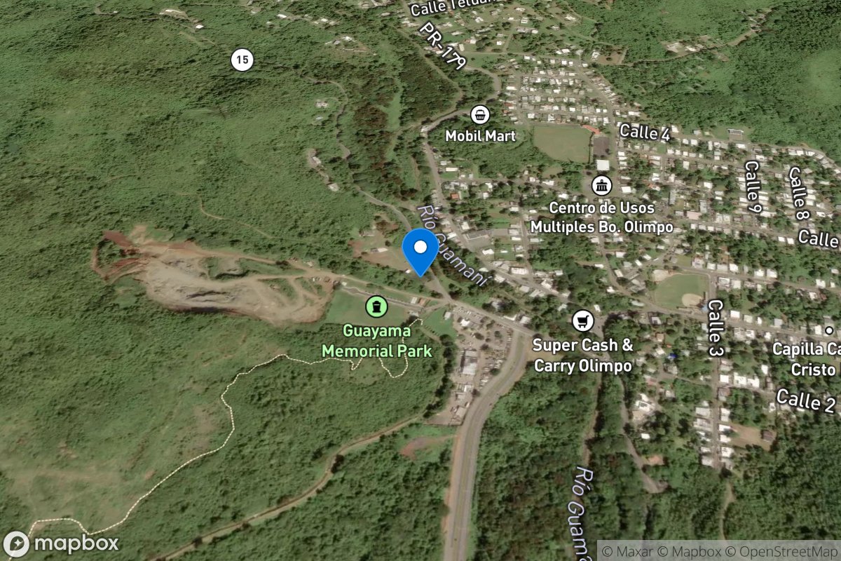 Canal DE Guamani Oeste at Highway 15 Guayama, PR location