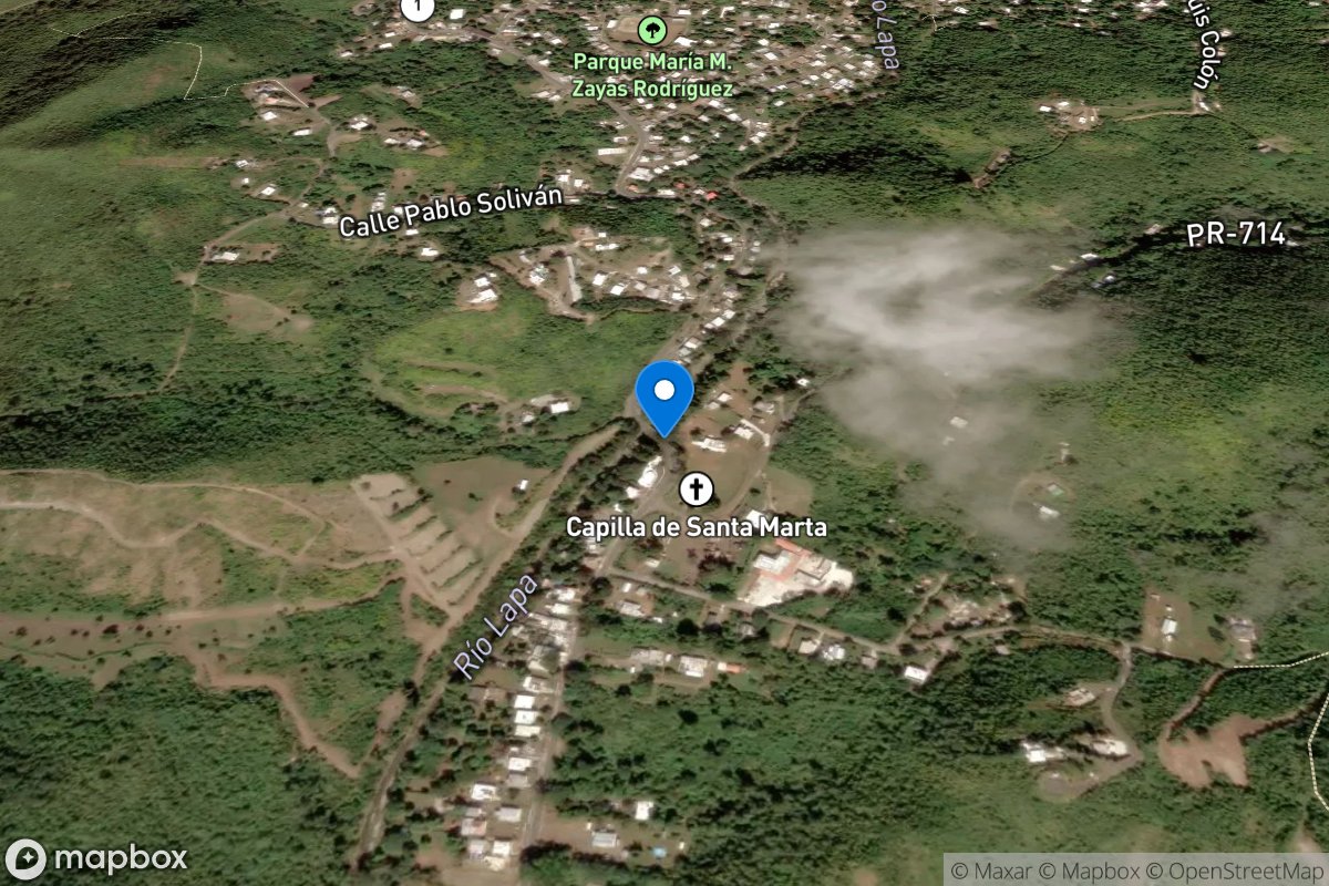 Rio Lapa near Rabo Del Buey, PR location