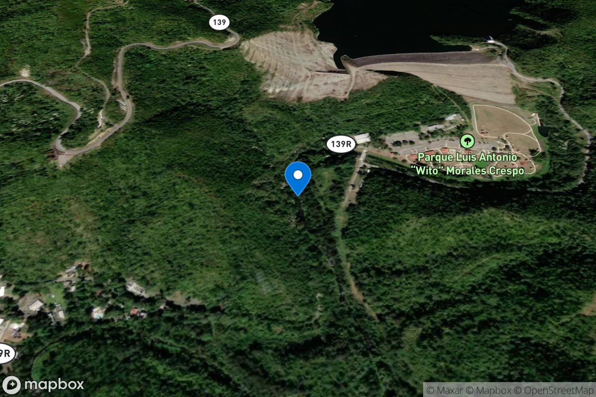 Rio Cerrillos below Lago Cerrillos near Ponce, PR location