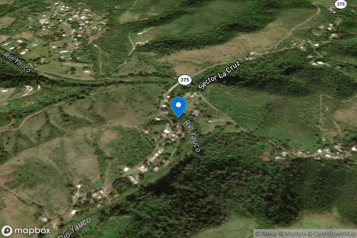 Rio Yauco above Diversion Monserrate near Yauco, PR location