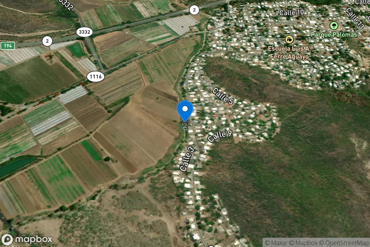 Rio Loco at Las Latas near LA Joya near Guanica, PR location