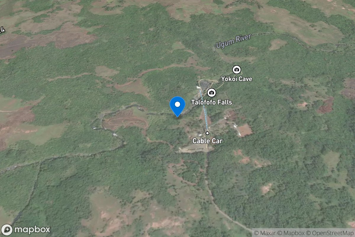 Ugum River above Talofofo Falls, near Talofofo, Guam location