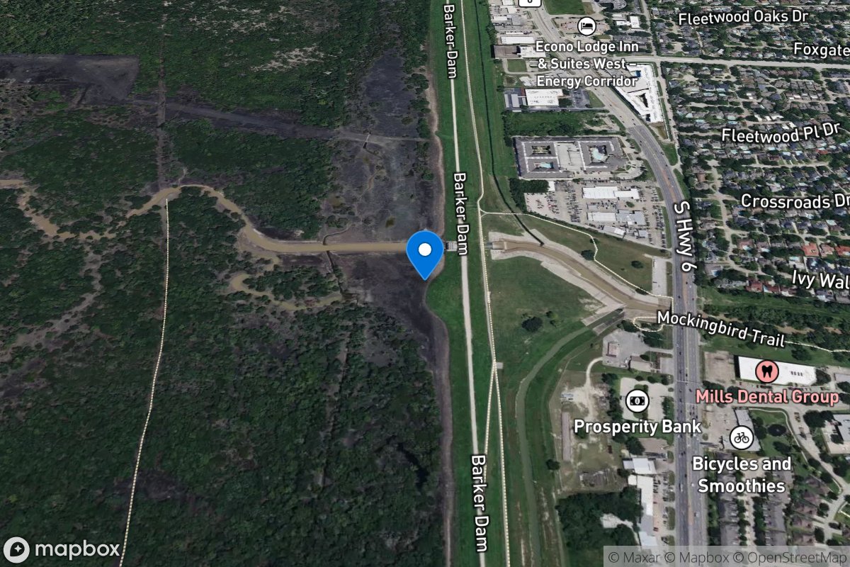 Barker Res nr Addicks, TX location