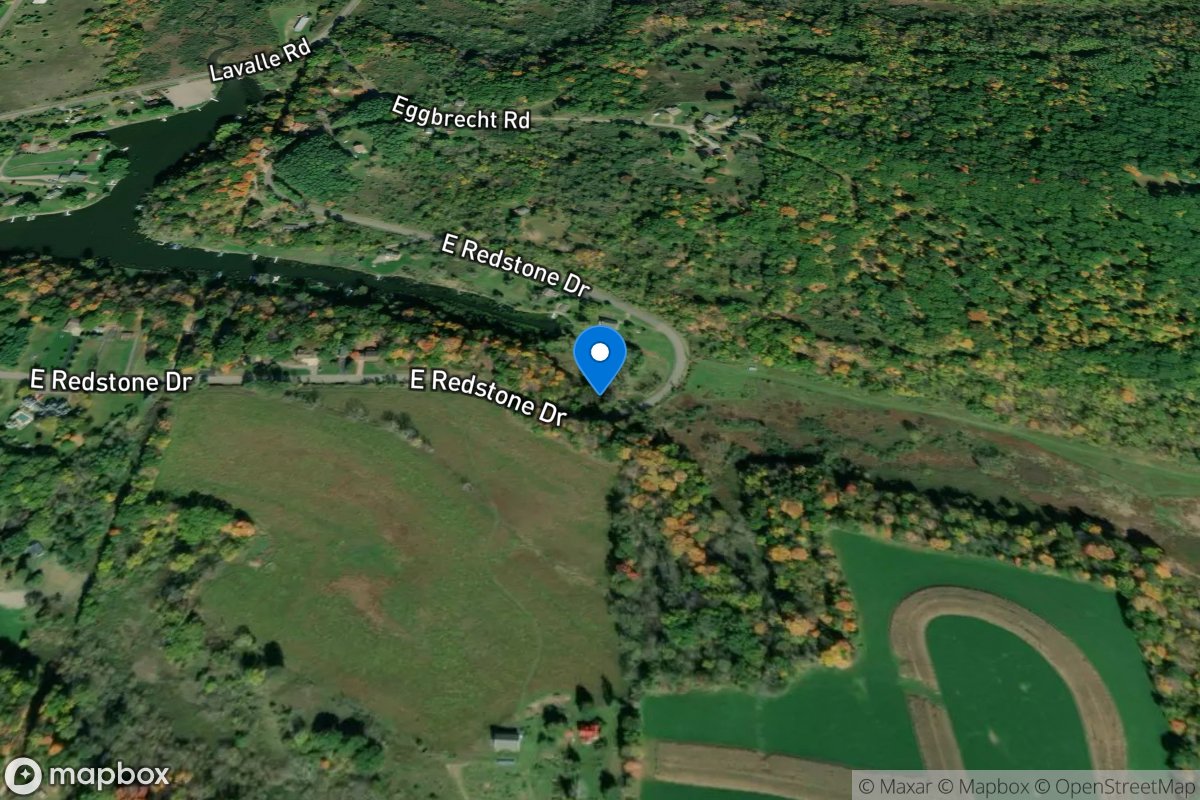 LAKE REDSTONE SWALLOW BAY TRIB NR LA VALLE, WI location