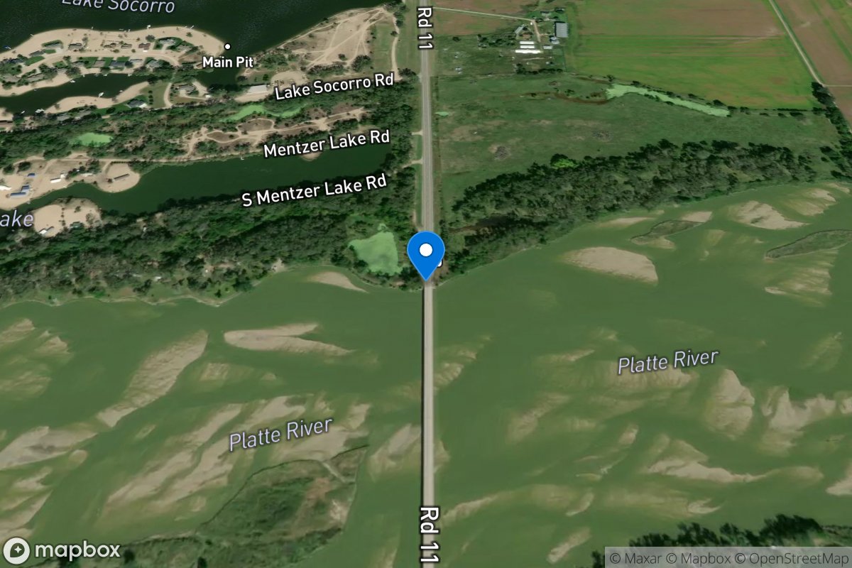 Platte River near Schuyler, Nebr. location