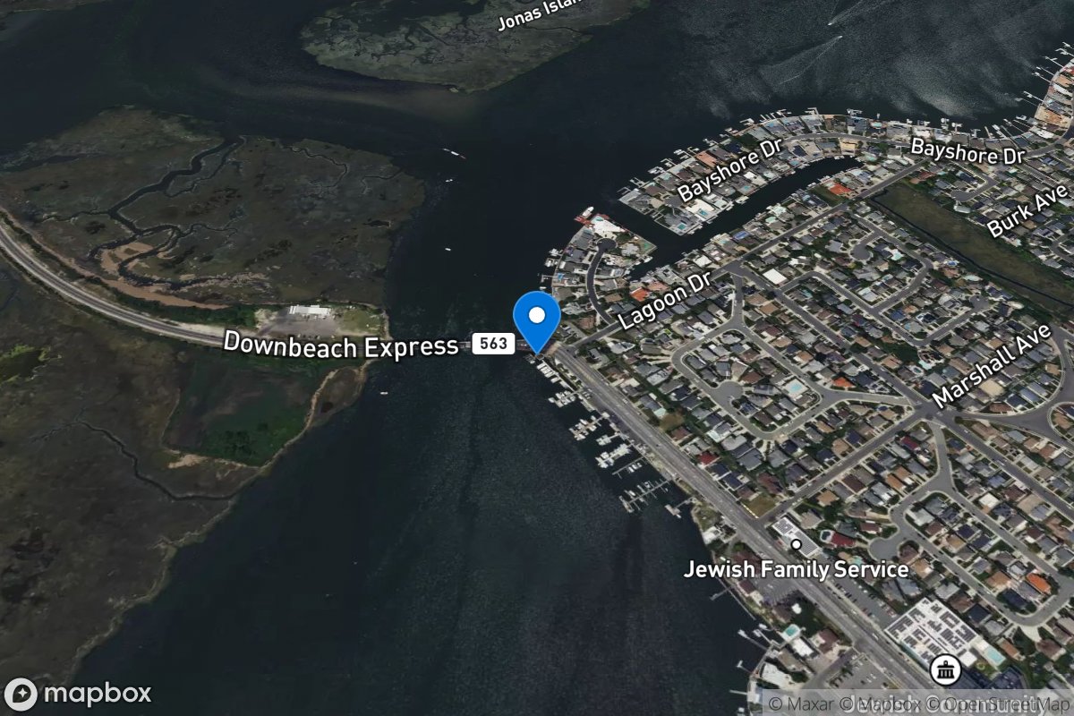 Beach Thorofare at Margate NJ location