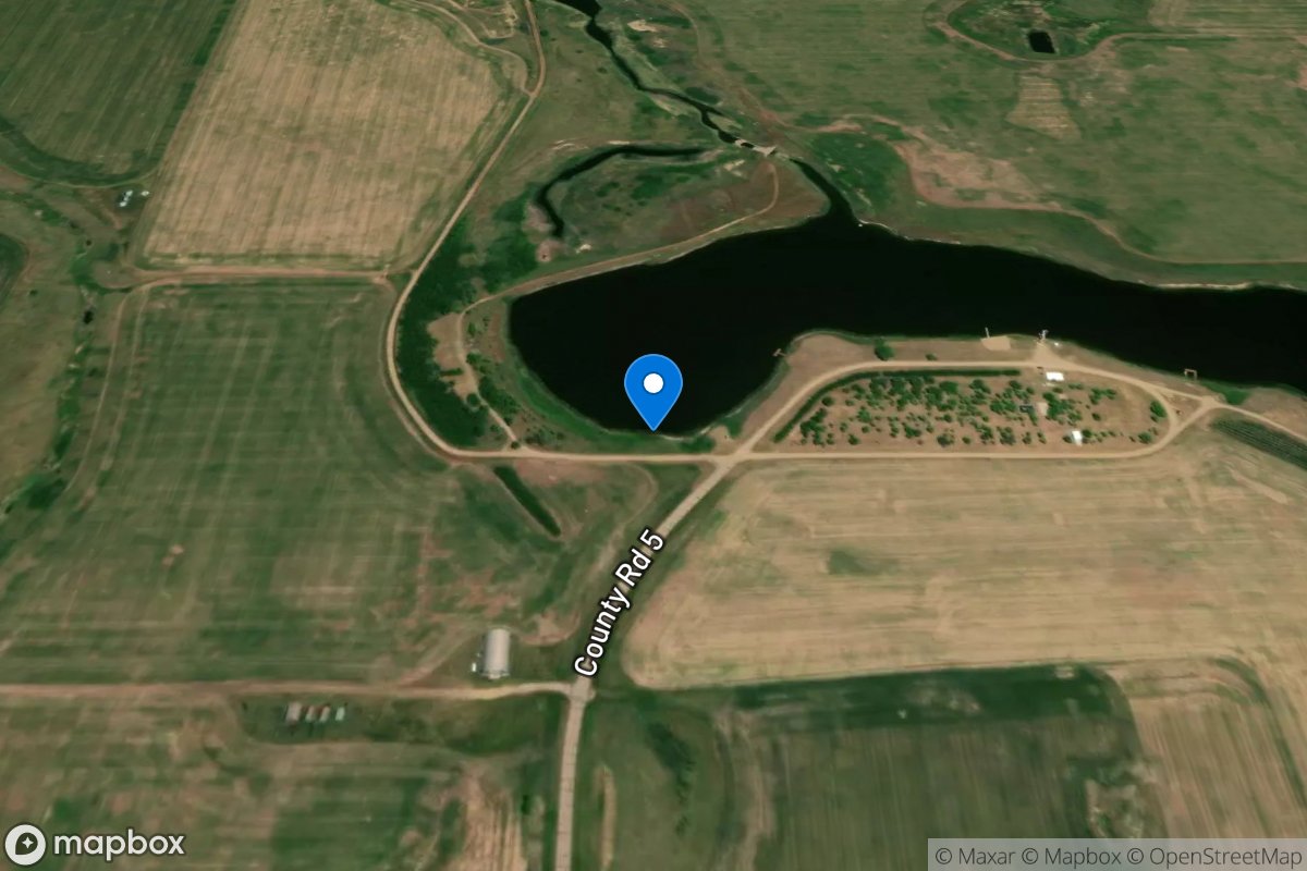 E. BRANCH SHORT CREEK RESERVOIR NEAR COLUMBUS, ND location