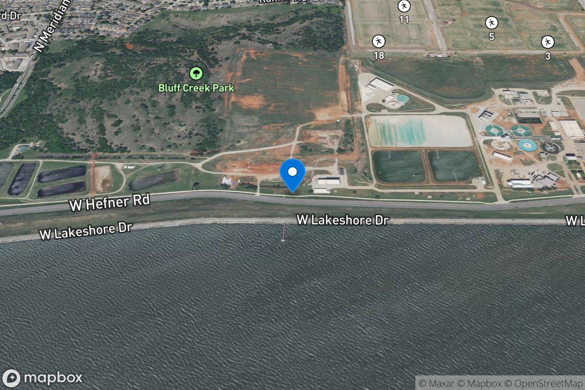 Lake Hefner at Oklahoma City, OK location