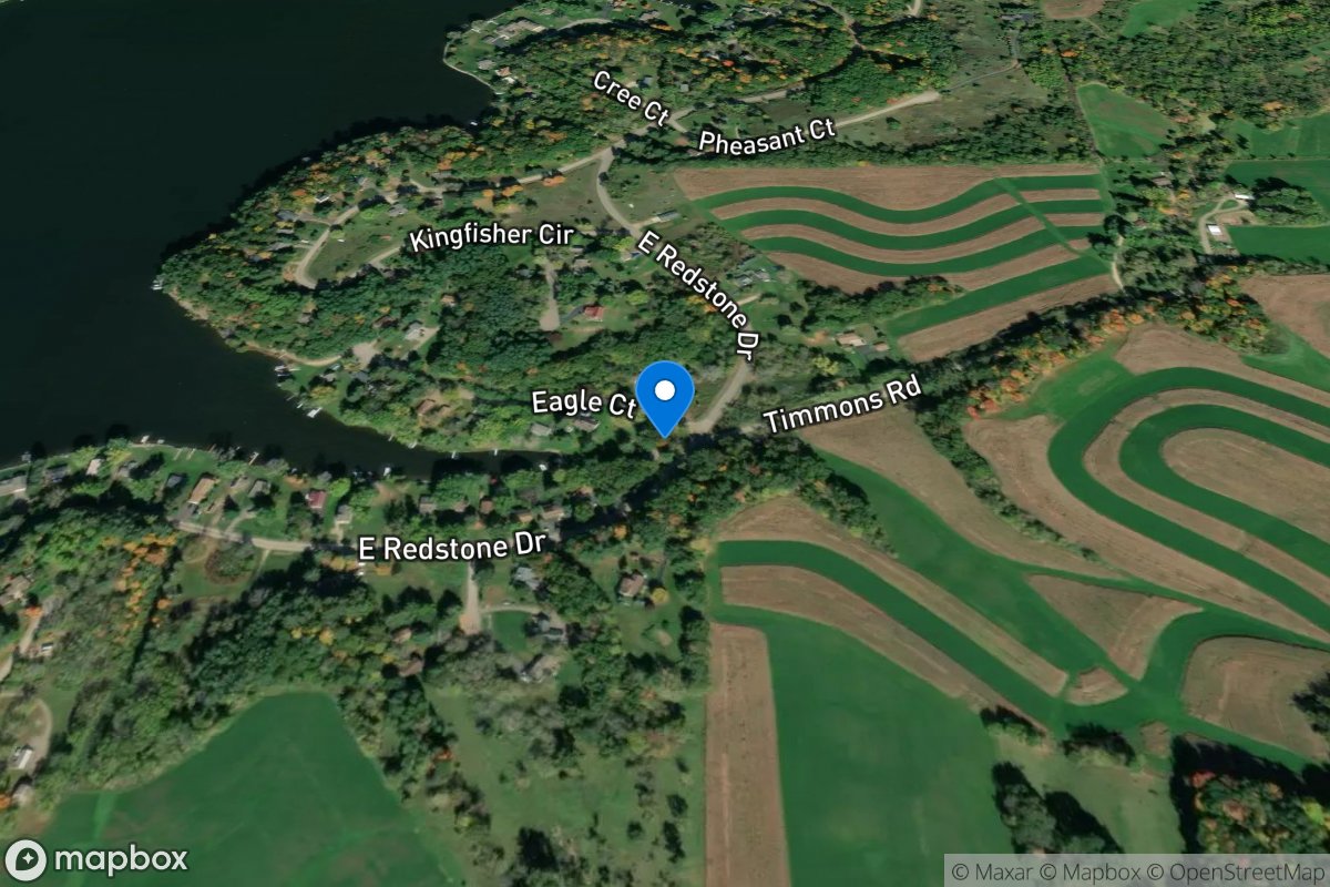 LAKE REDSTONE EAGLE BAY TRIB NR LA VALLE, WI location