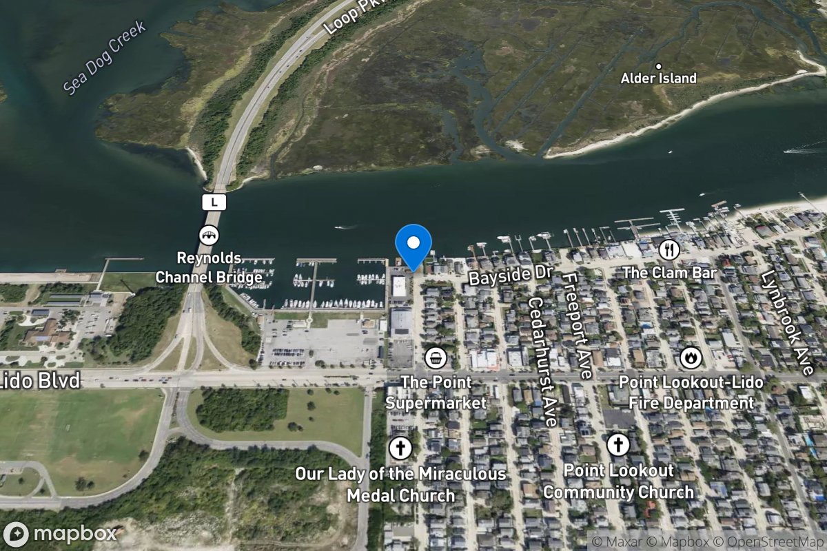 REYNOLDS CHANNEL AT POINT LOOKOUT NY location